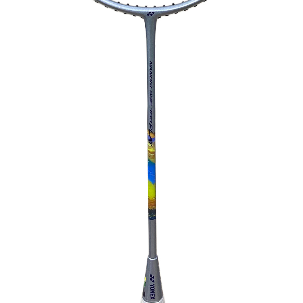 YONEX Nanoflare 700 Play Badminton Racket (Silver/Sky Blue)