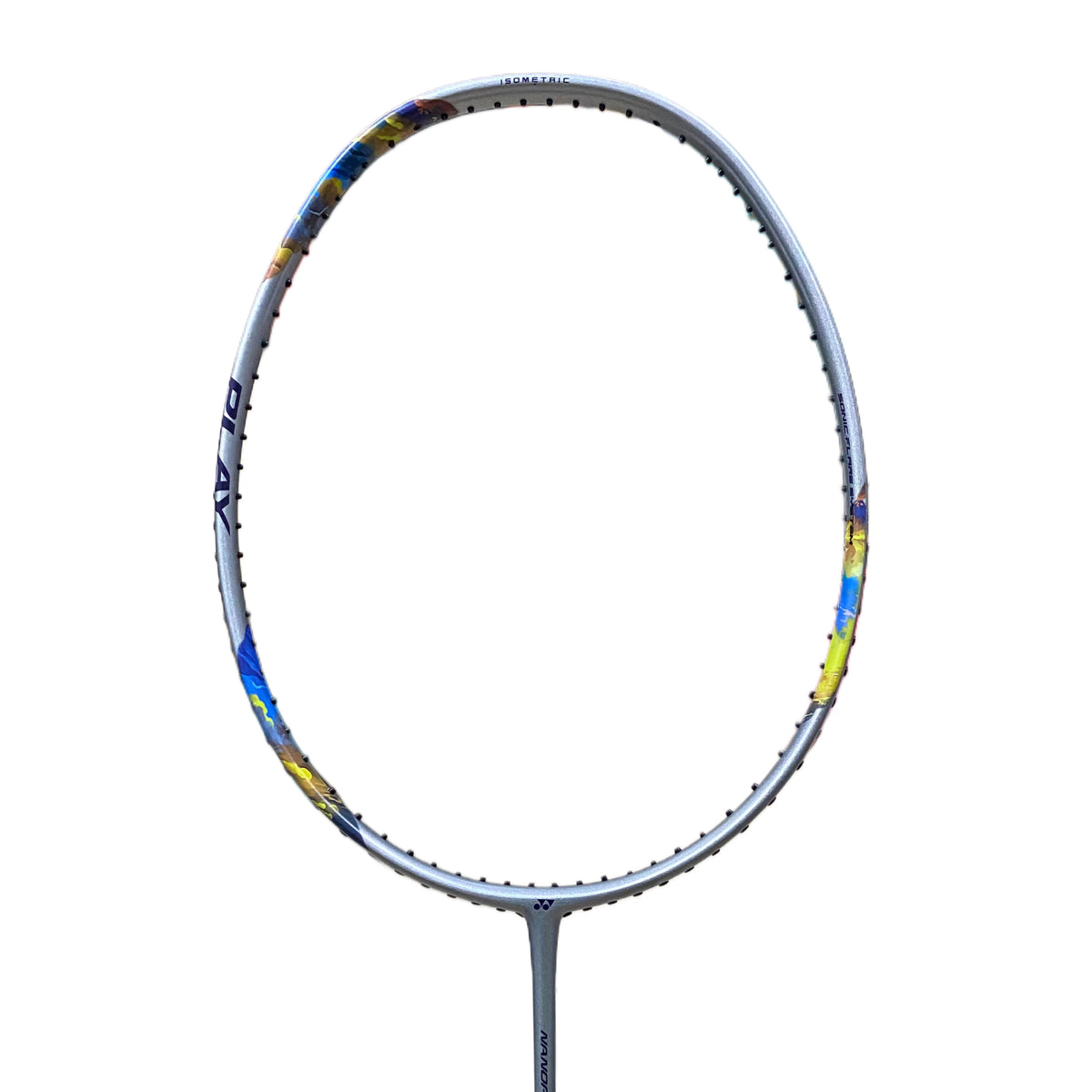 YONEX Nanoflare 700 Play Badminton Racket (Silver/Sky Blue)