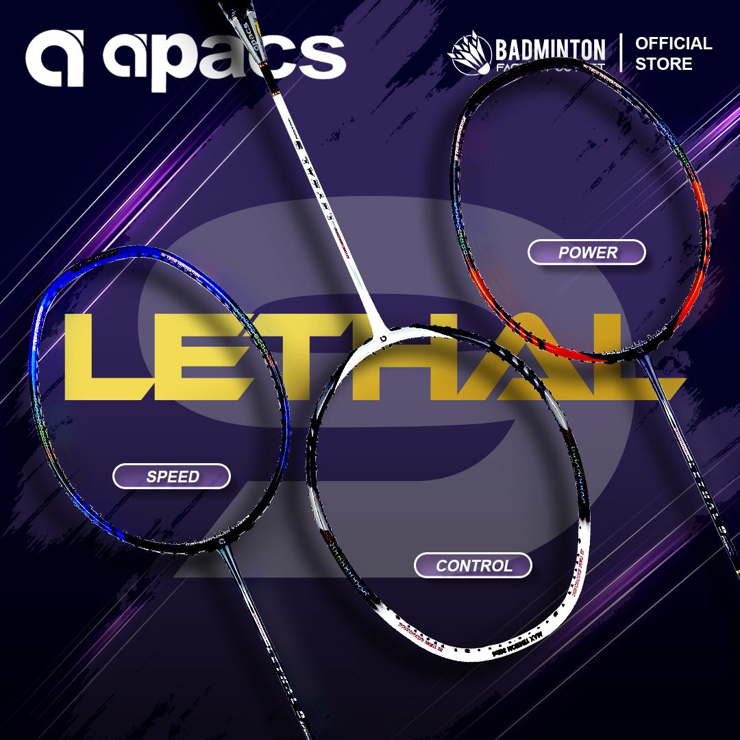 Apacs Lethal 9 Exclusive Models Badminton Racket | Max 38Lbs | 4UG1
