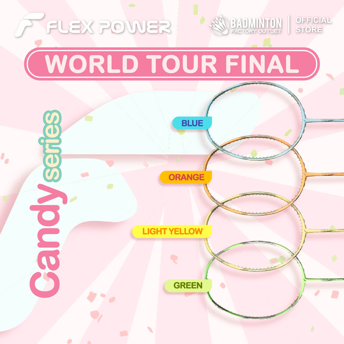 FLEX POWER World Tour Final Candy Series Badminton Racket