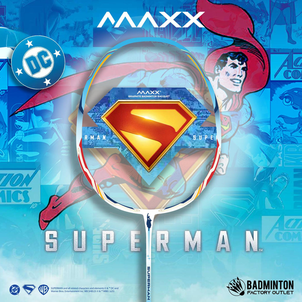 MAXX x Superman Racquet with Cover Bag