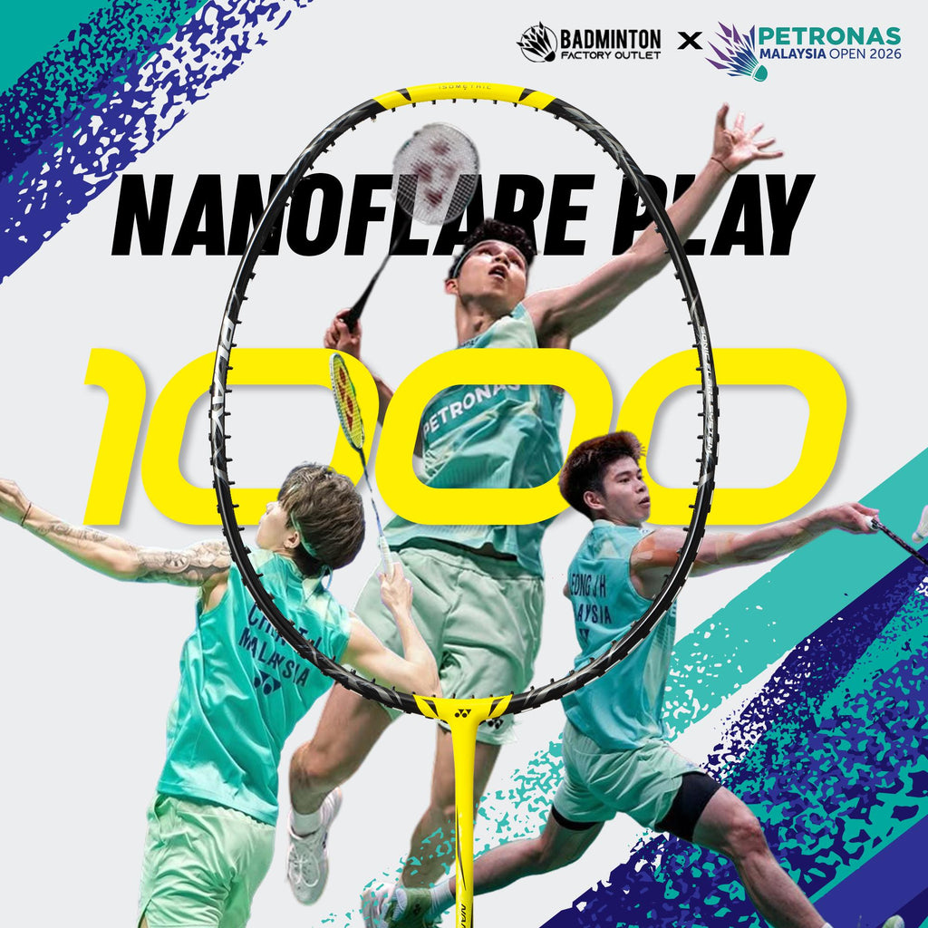 YONEX Nanoflare 1000 Play Badminton Racket  (Lightning Yellow)