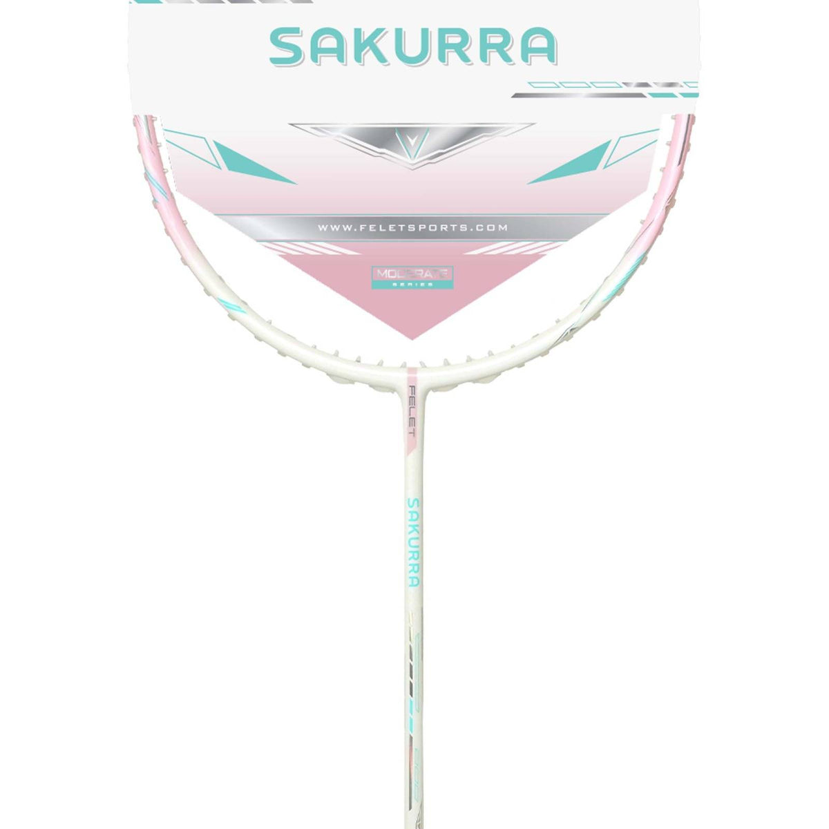 FELET Sakurra Badminton Racket (White Pink) | 4UG1