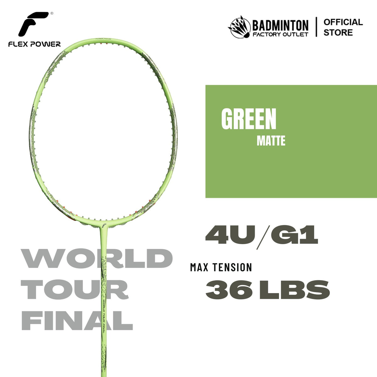 FLEX POWER World Tour Final Candy Series Badminton Racket