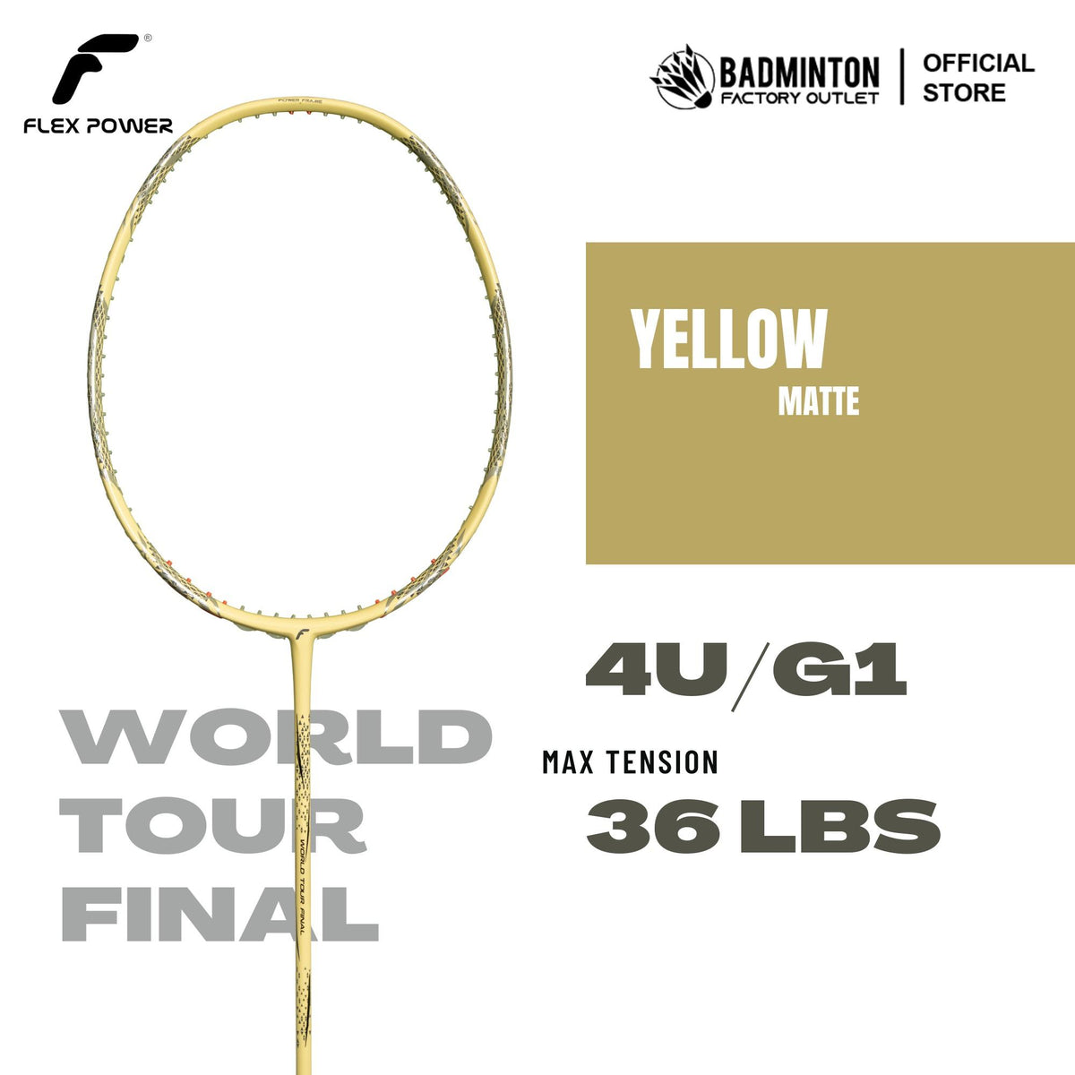 FLEX POWER World Tour Final Candy Series Badminton Racket