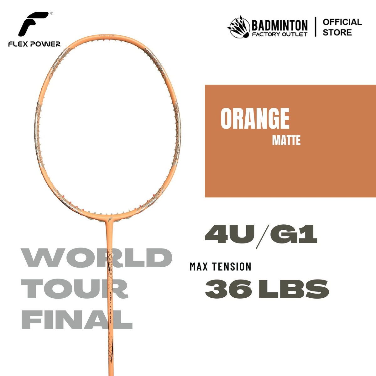 FLEX POWER World Tour Final Candy Series Badminton Racket