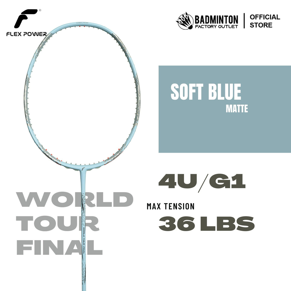 FLEX POWER World Tour Final Candy Series Badminton Racket