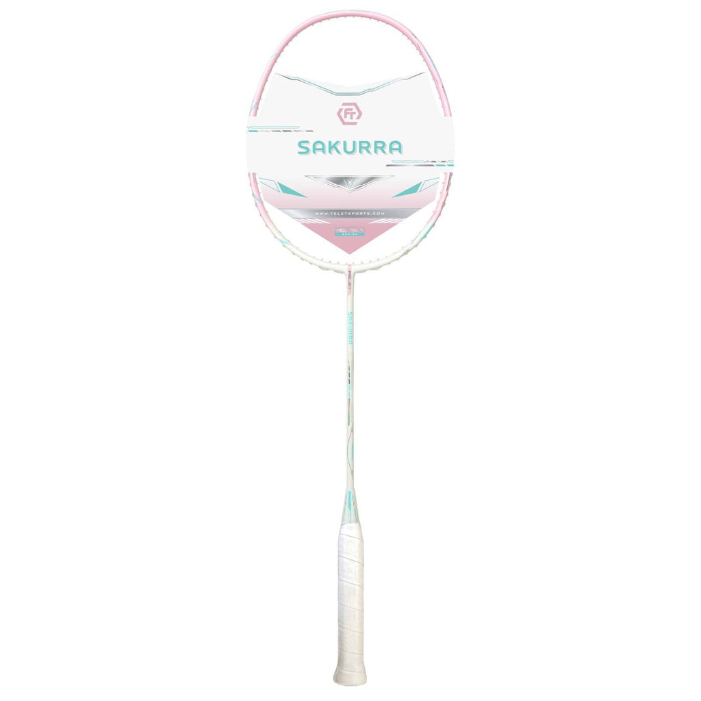 FELET Sakurra Badminton Racket (White Pink) | 4UG1