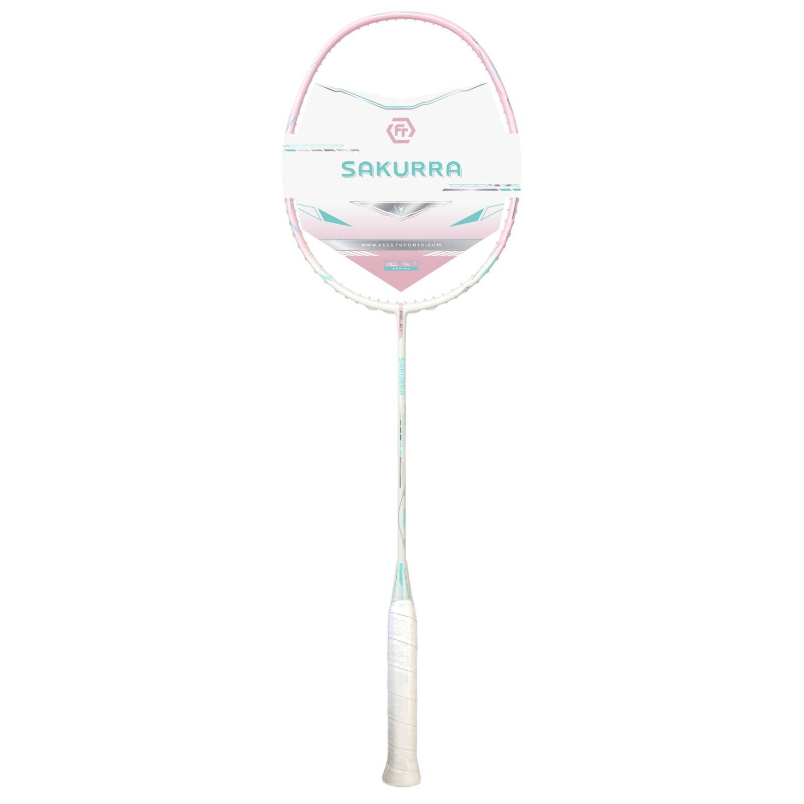 FELET Sakurra Badminton Racket (White Pink) | 4UG1