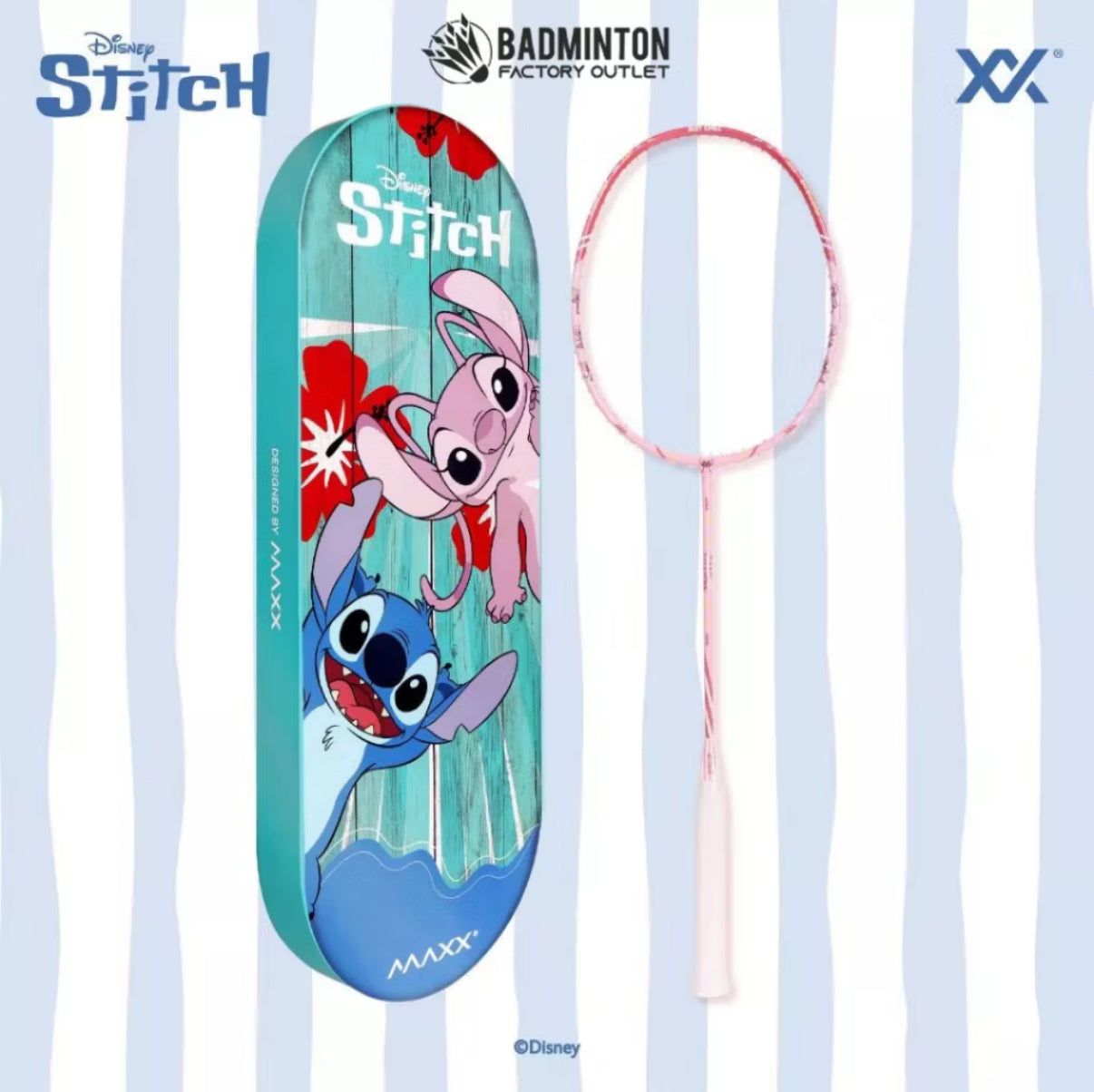 Maxx sports Lilo & Stitch racket (pink)