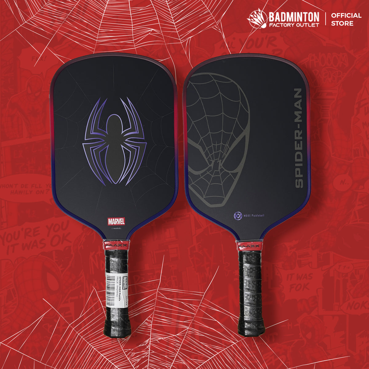 MAXX x Spiderman Pickleball Paddle with Cover