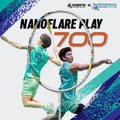 YONEX Nanoflare 700 Play Badminton Racket (Silver/Sky Blue)